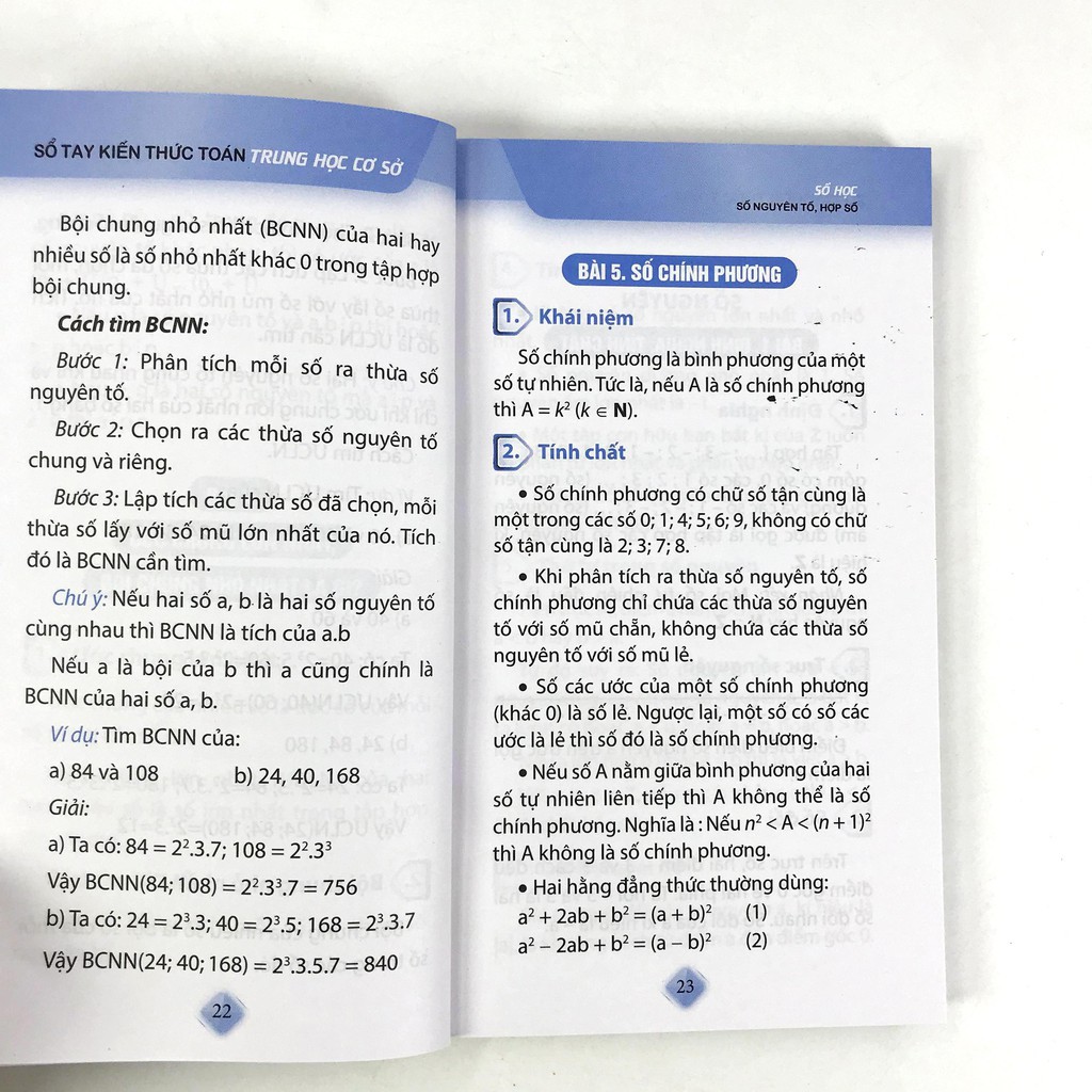 Sách - Sổ tay kiến thức Toán - Trung Học Cơ Sở