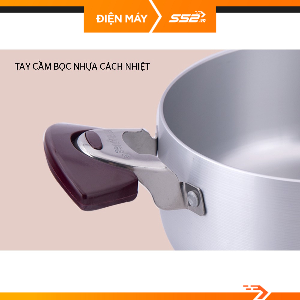 Bộ Nồi Anod Sunhouse SH6633 Quai EB  - Hàng Chính Hãng