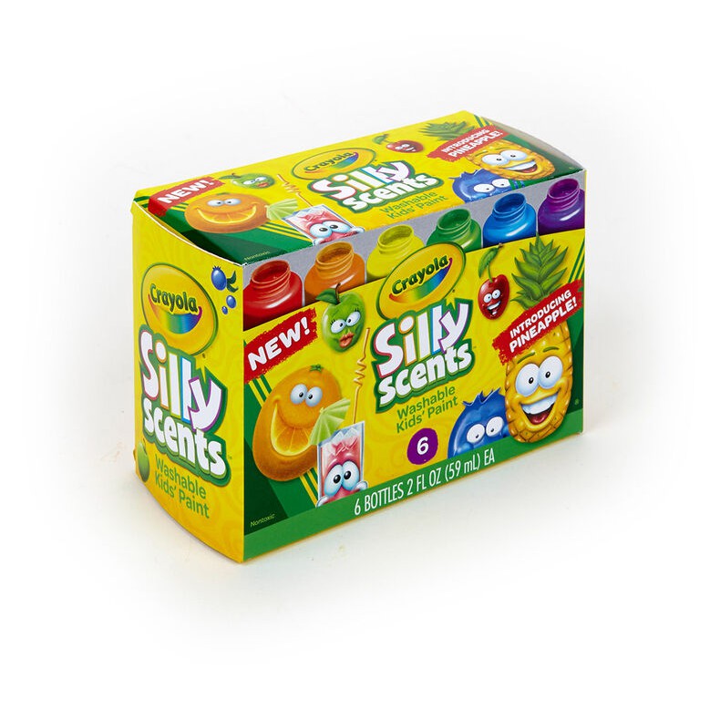 Bộ 6 hũ sơn Crayola Silly Scents 59ml - 542392