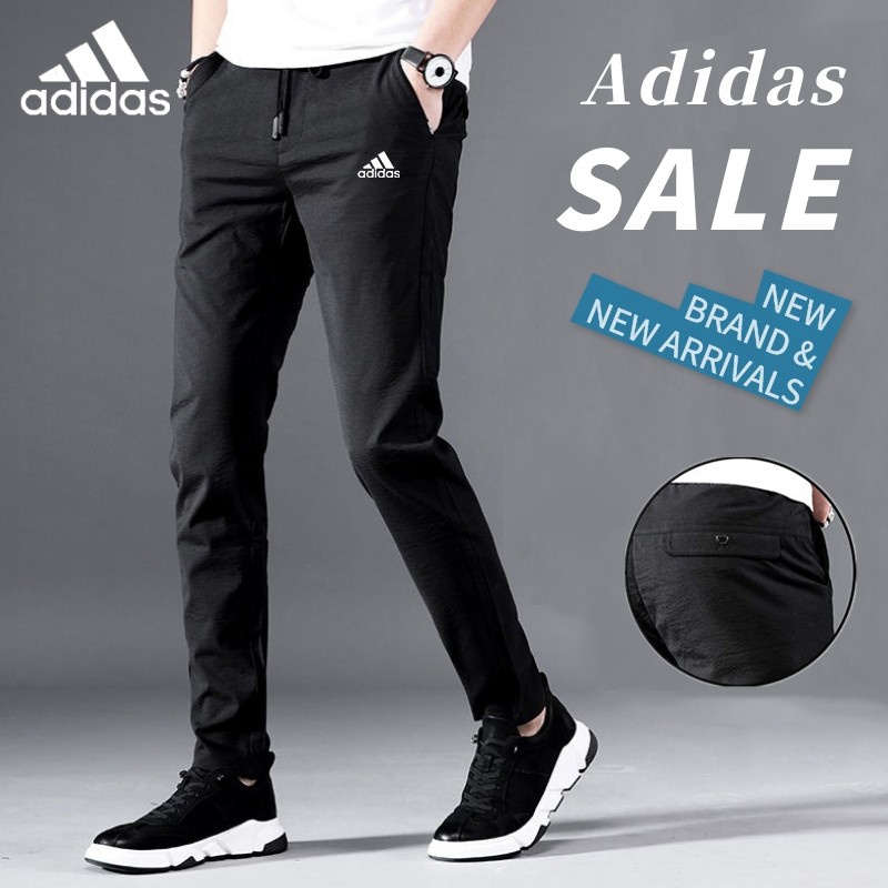 Quần dài thể thao Adidas vải cotton co giãn thời trang mùa hè size 28-38 cho nam