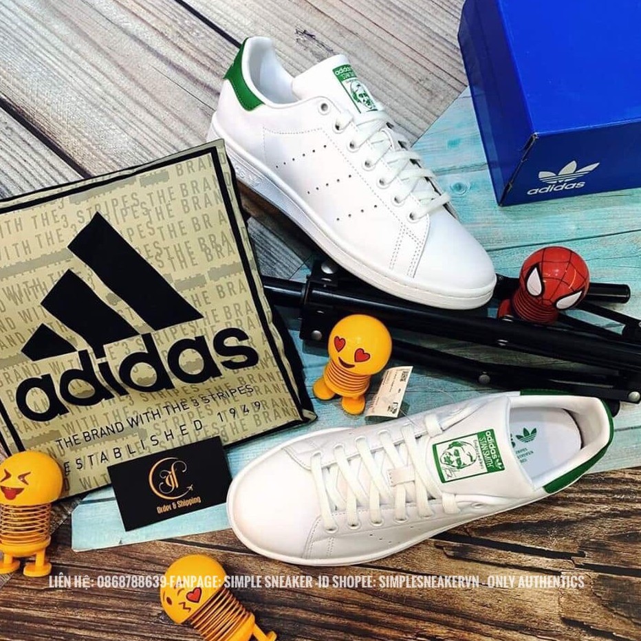 Giày Adidas Stan Smith Chính Hãng FREESHIP Adidas Stan Smith Green - Giày Sneaker Thể Thao Nam Nữ Auth- Simple Sneaker