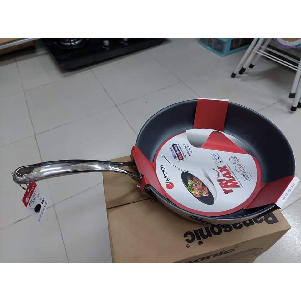Chảo chống dính Elmich Tri-max liền khối 20cm-24cm-26cm-28cm