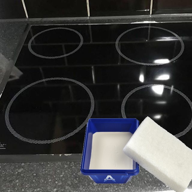 Hộp kem tẩy rửa vệ sinh mặt kính bếp từ, Chất tẩy bề mặt bếp điện, hồng ngoại, halogen ...