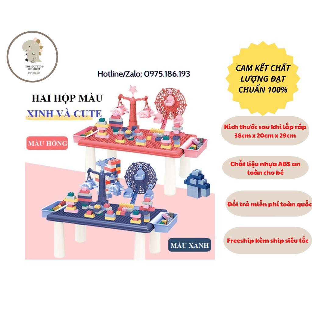 Bộ đồ chơi Lego ráp hình 69 chi tiết cho bé trai và bé gái 3-5 tuổi