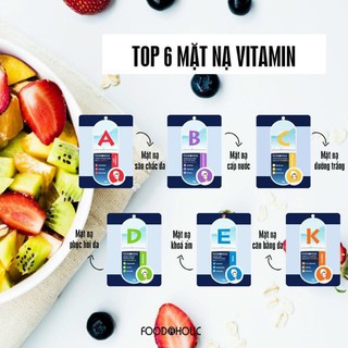 [authentic]Tách lẽ mặt nạ FOODAHOLIC hsd 1/2024