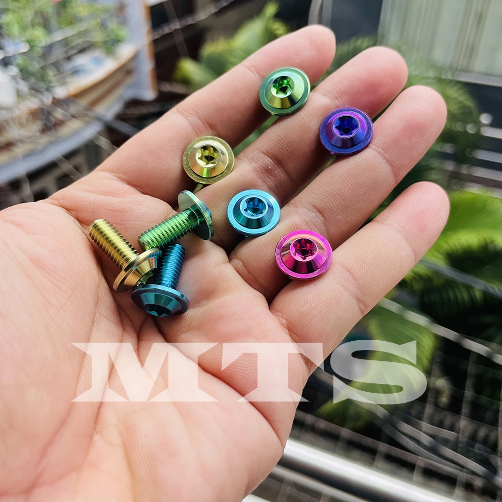 ỐC TITAN GR5 6li15 Dù Mỏng Gắn Đĩa Vario 150, Đĩa AB Mới Và Dàn Áo Các Loại Xe