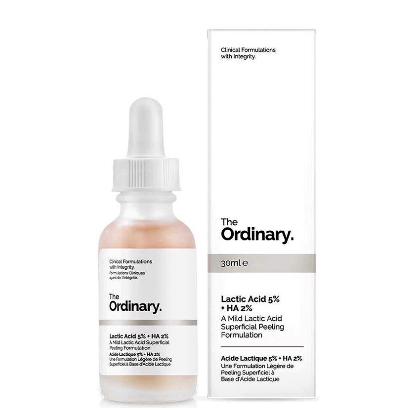 Tinh chất dưỡng sáng và đều màu da The Ordinary Lactic Acid 5% + HA 2%