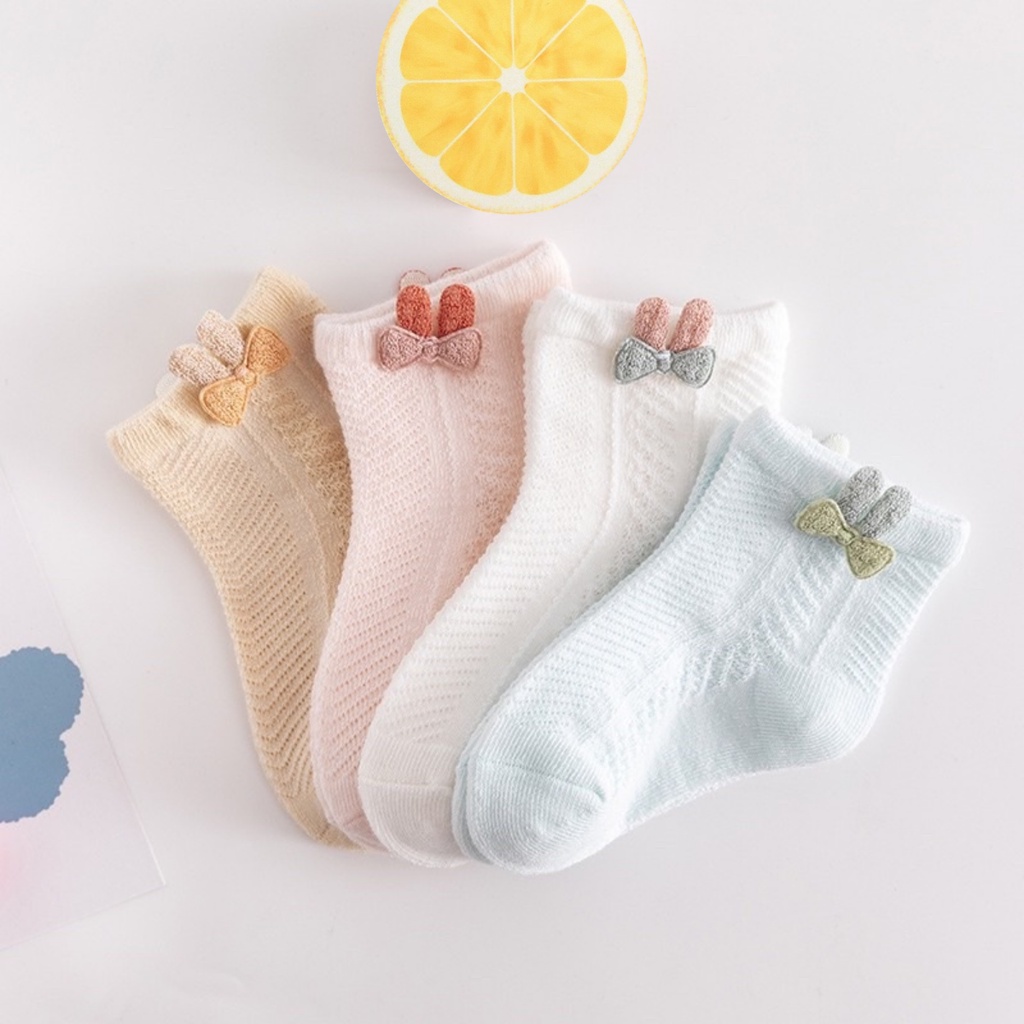 Tất Lưới hình thú cho bé, chất liệu cotton mềm mịn an toàn cho trẻ sơ sinh hanghieuchobe (1 đôi)