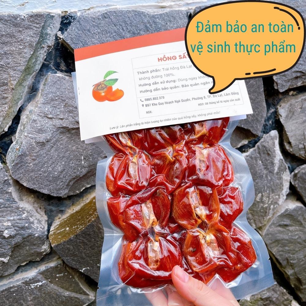 Hồng sấy dẻo chẻ đôi 300gr, hồng sấy khô không đường đặc sản đà lạt