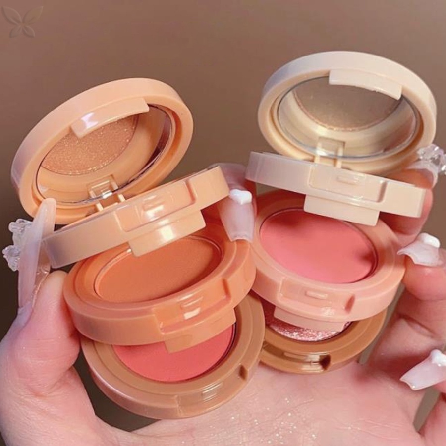 Pudaier Matte Highlighter Blush Bảng 3 Trong 1 Ngọc Trai Phấn Mắt Sáng Bóng Đa Năng Mặt Trang Điểm Nữ Mỹ Phẩm