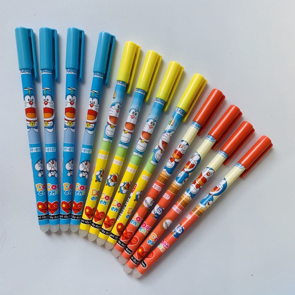 Bút mực Gel Tẩy Xóa Được thân thon tròn phù hợp tay nắm học sinh (mực đậm và đều)