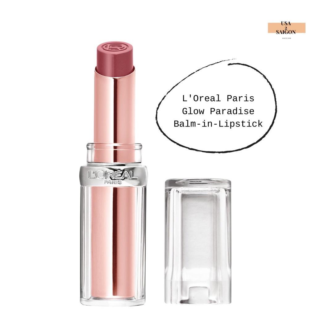 Son dưỡng thỏi L'Oreal Paris Glow Paradise Balm-in-Lipstick with Pomegranate Extract