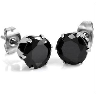 Bông tai inox kim cương đen cao cấp