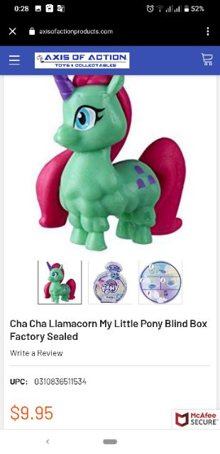 Pony chính hãng Hasbro Cute hạt me