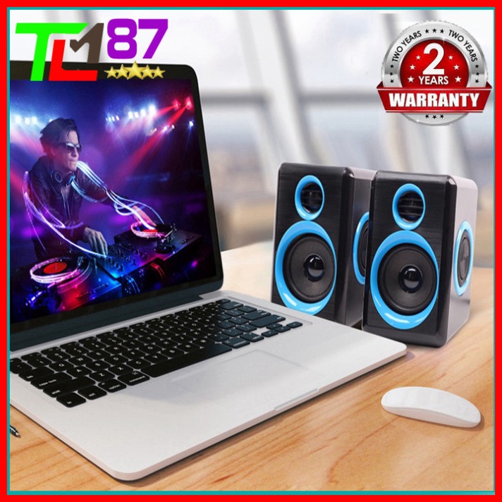 Loa Máy Vi Tính PC Laptop Để Bàn Cao Cấp 2.0 KISONLI T-005 - Loa Nghe Nhạc Mini Có Dây