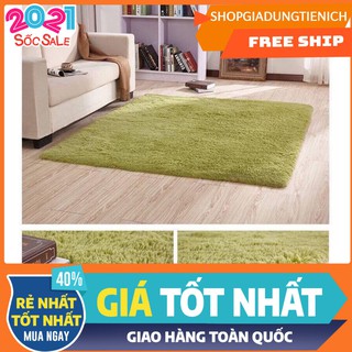 Thảm lông trải sàn màu 1m6x2m - xanh cốm