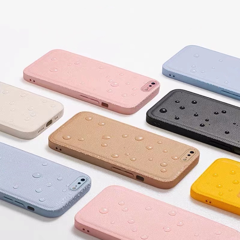 Ốp iPhone lưng Bảo vệ camera Bao da sang trọng cho iPhone 7 plus 8 x xs max xr 11 pro max lưng mềm chống sốc