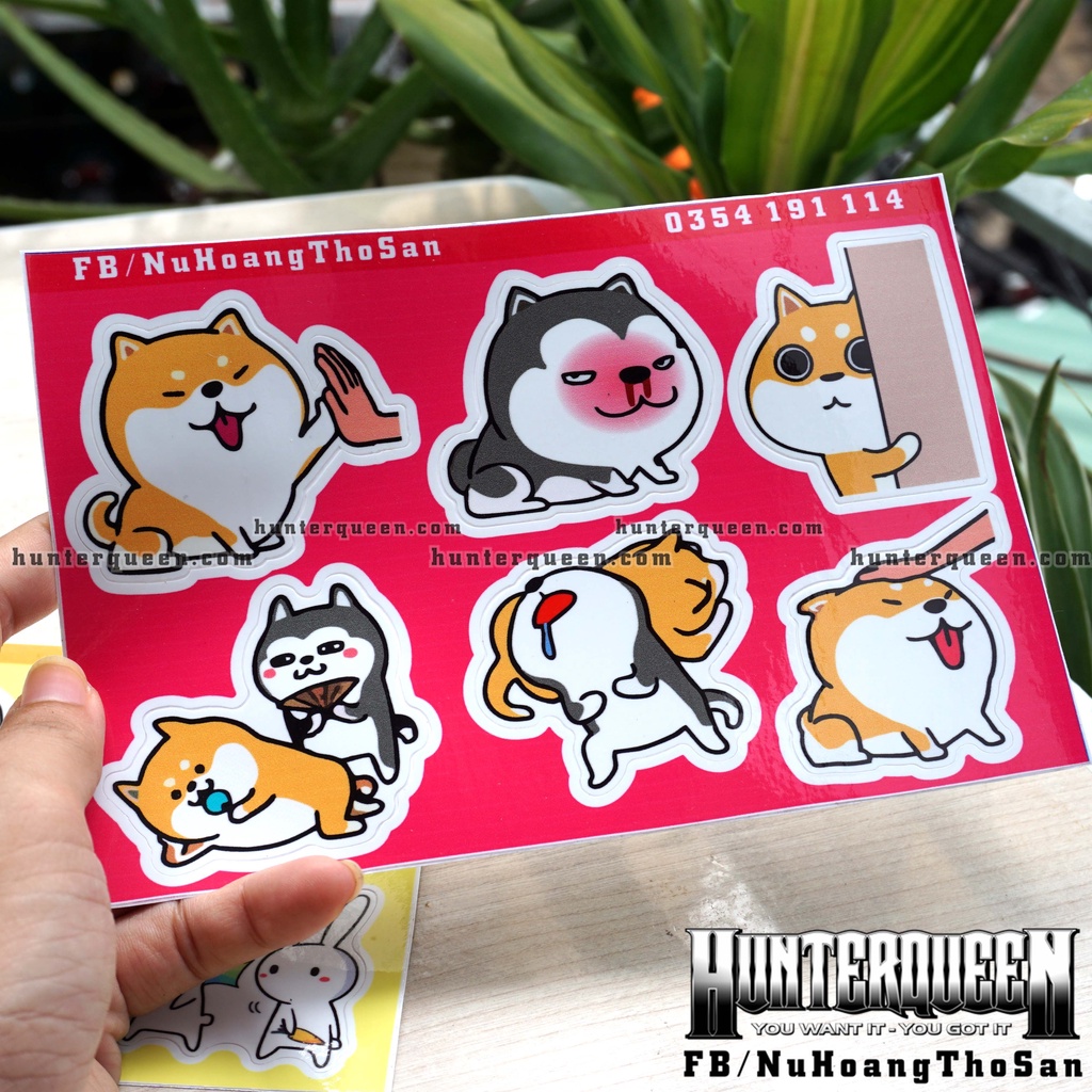 Sticker Zalo cute. Hình dán điện thoại, laptop, nón bảo hiểm dễ thương. Chống nước, không bay màu
