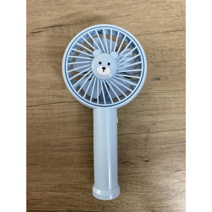 Quạt tích điện mini hình gấu PQ-310 bản nâng cấp điều chỉnh được hướng gió