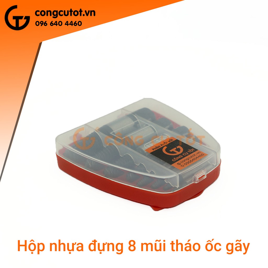 Bộ 8 mũi tháo ốc gãy