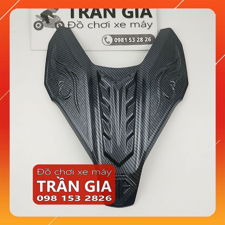 Ốp mặt nạ trước xe AB airblade 2016-2017-2018-2019 xi inox cacbon carbon - phụ kiện trang trí đồ kiểng