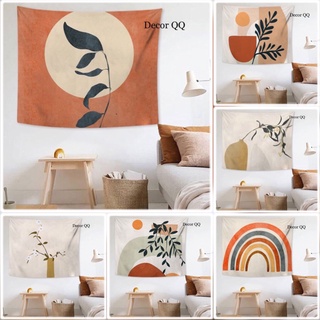 [SẴN HCM] Tranh vải treo tường/thảm vải decor theo phong cách Bohemian/ Vitage/ Bắc Âu /hình trừu tượng.