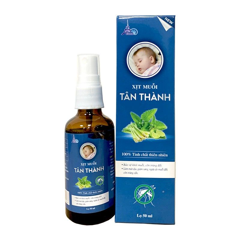 Xịt muỗi Tân Thành- Xịt muỗi từ thiên nhiên chai 50ml