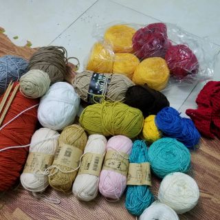 Len sợi đan móc chị phương phí