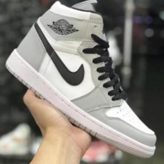 Giày thể thao sneaker Jordan Xám Cao, Giày JD 1 xám cao SMOKE GREY full box bill | BigBuy360 - bigbuy360.vn