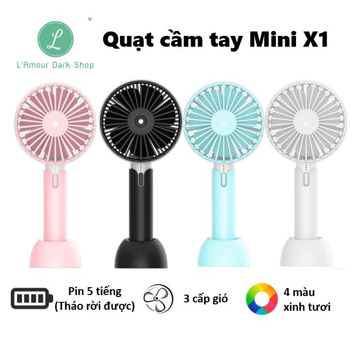 Quạt cầm tay/để bàn Mini X1 - 3 cấp độ gió