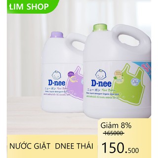 Nước giặt Dnee Thái Lan tem Đại Thịnh 3000ml chính hãng Có đủ màu- dịu nhẹ, an toàn cho da bé