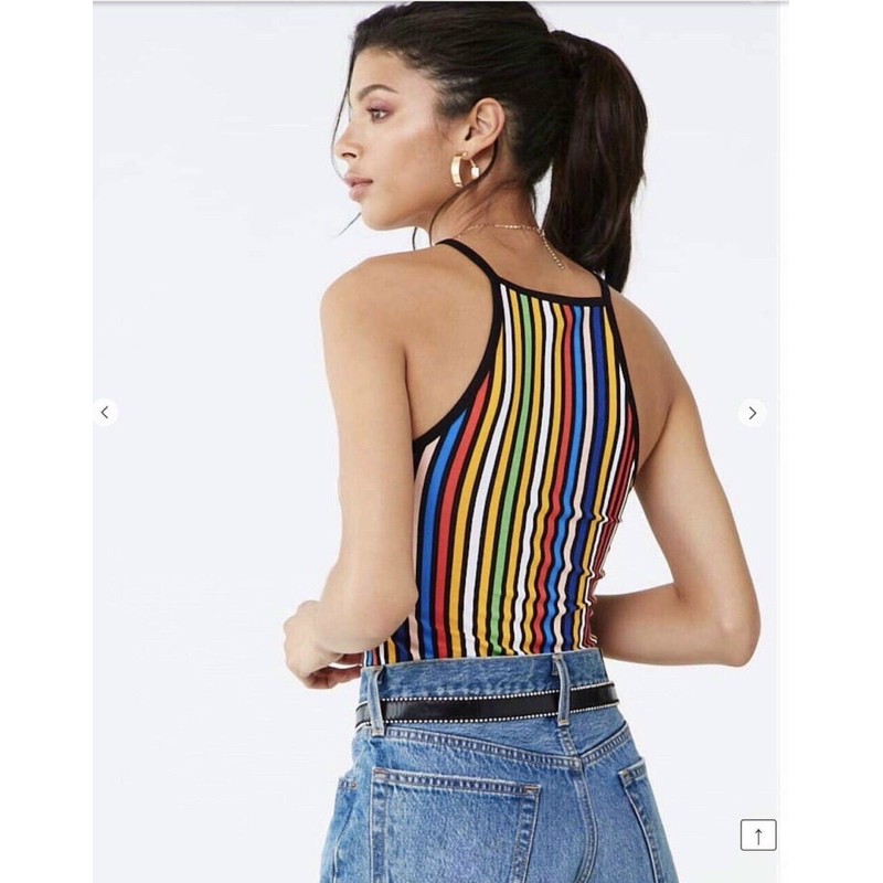 Áo 2 dây yếm hoạ tiết f21