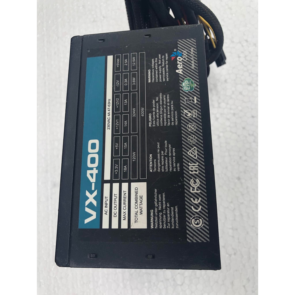 Bộ nguồn máy tính PC VX 400 Công suất thật