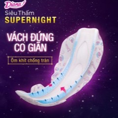 Băng vệ sinh siêu thấm Diana Super Night-Băng ban đêm 35cm 3 miếng