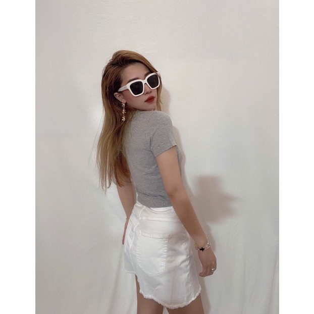 Áo thun croptop cổ tròn tay ngắn - PACIFIC Tee F21 • Storenyy