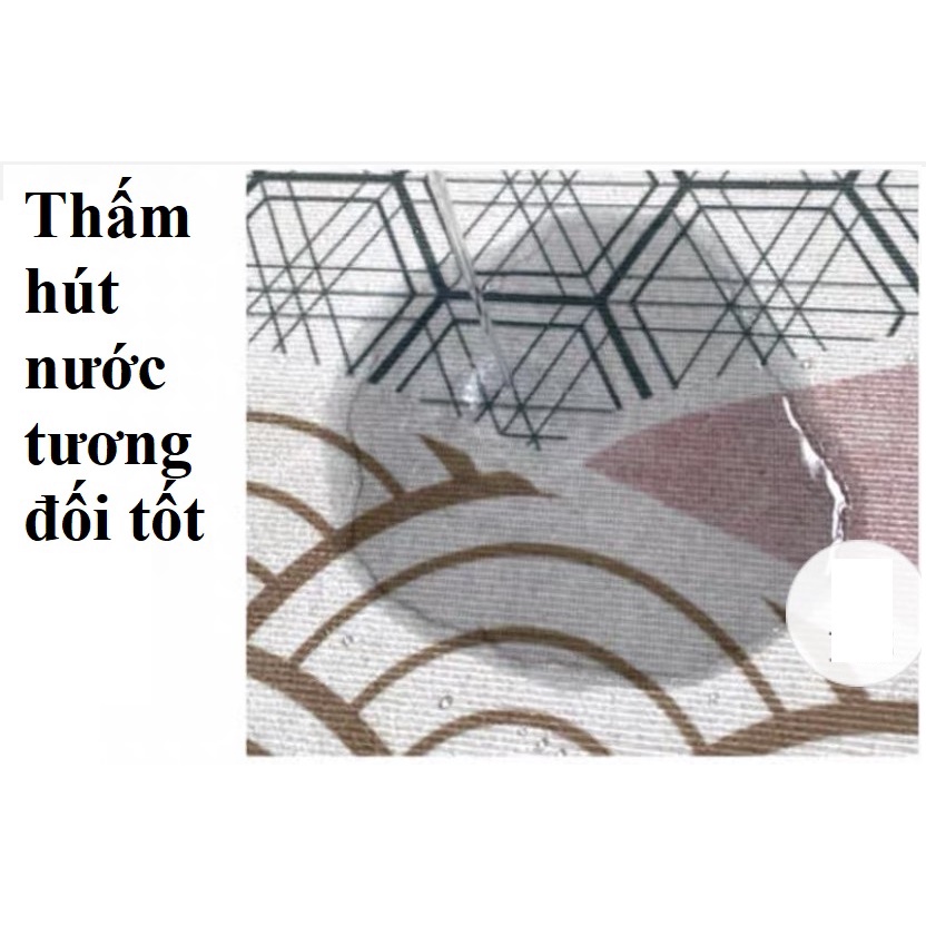 Thảm chùi chân họa tiết VÂN MÂY chất liệu lì Bali giá rẻ kích thước 40x60cm