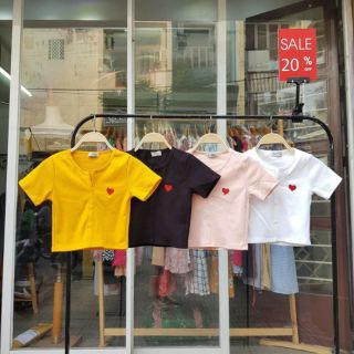 Áo crop top trái tim xinh đẹp 🍊🍊