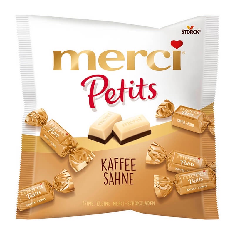 Chocolate Merci Petits Kaffee Sahne gói 125gr