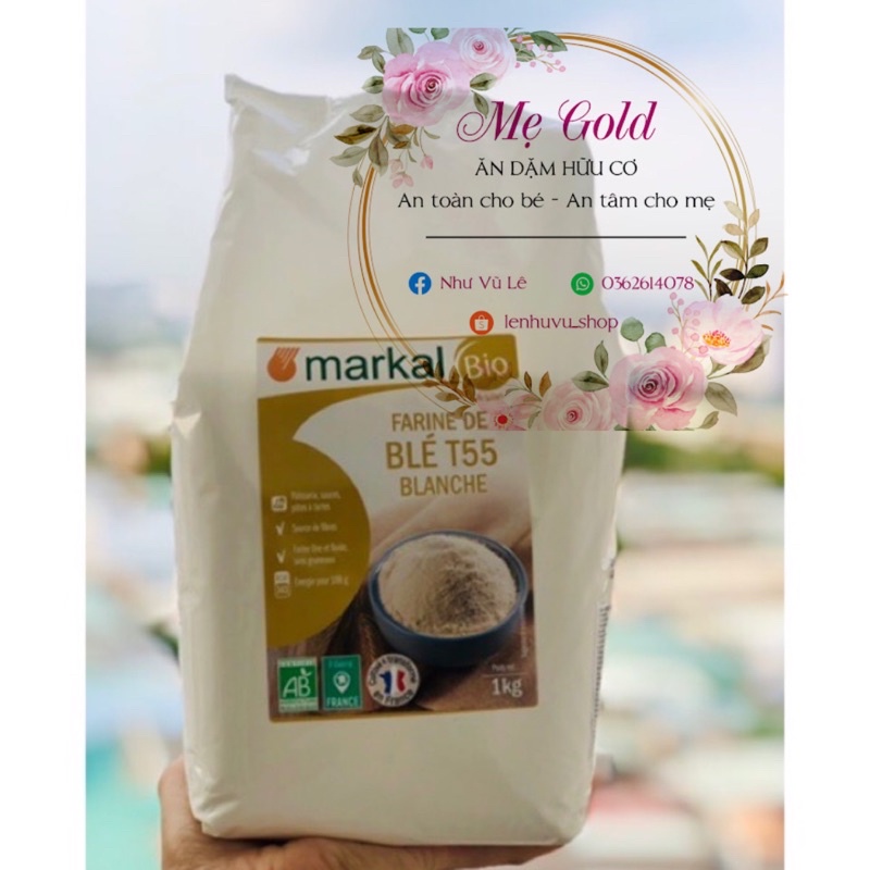 Bột mỳ hữu cơ markal tách lẻ 100gr
