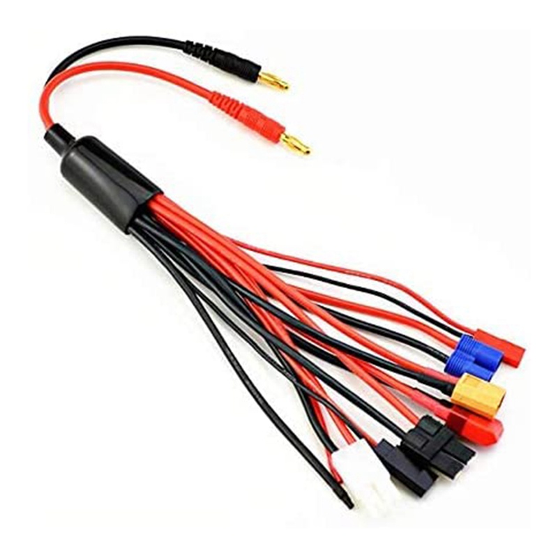 Dây Cáp Chia Cổng Sạc Pin Lipo 9 Trong 1 4.0mm Thành Đầu Cắm JST T XT60 EC3