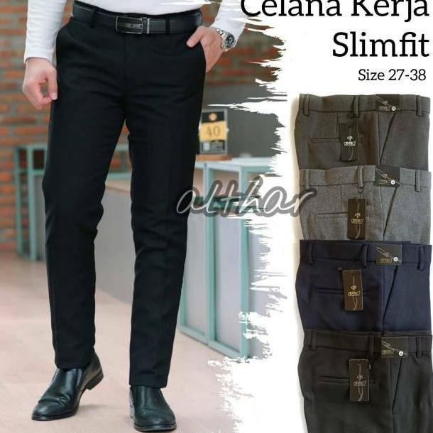 Sản Phẩm Giảm Giá / ALNGO Quần Tây Vải Len Màu Đen Xám Đậm Size 27-38 Làm Việc Trang Trọng Cho Nam