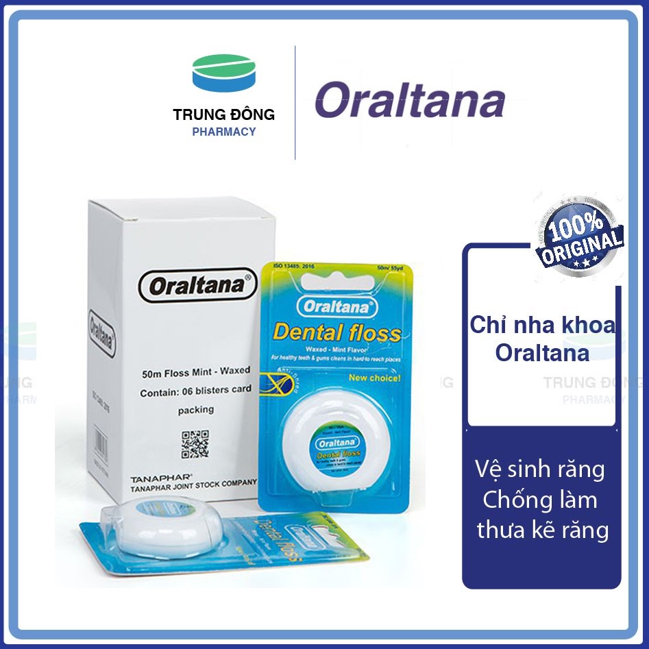 Chỉ nha khoa Oraltana - chỉ kẽ răng hương bạc hà - Hàng Việt Nam chất lượng cao - Trung Đông Pharmacy