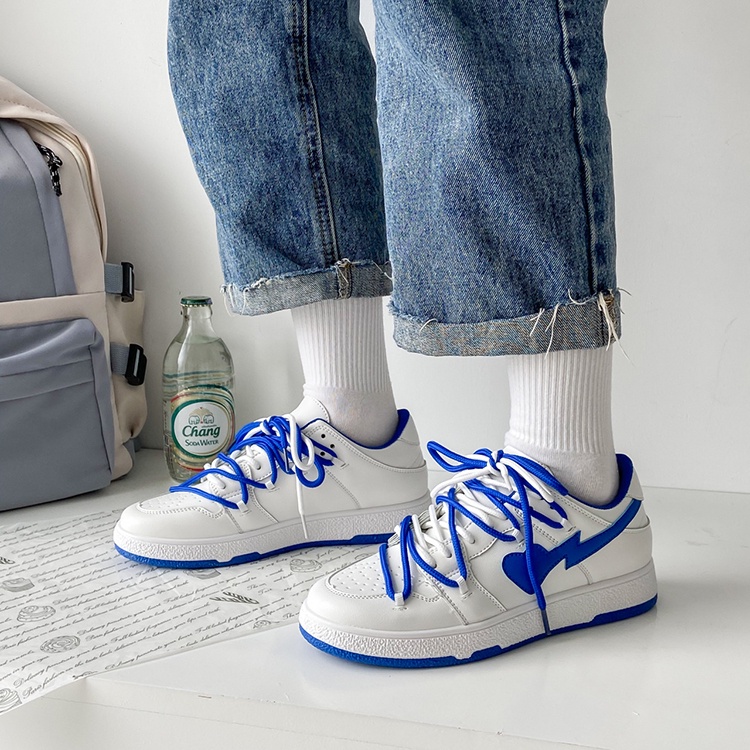 Ielgy Nữ Thiết Kế Giày Thể Thao Nền Xanh Dương Trái Tim