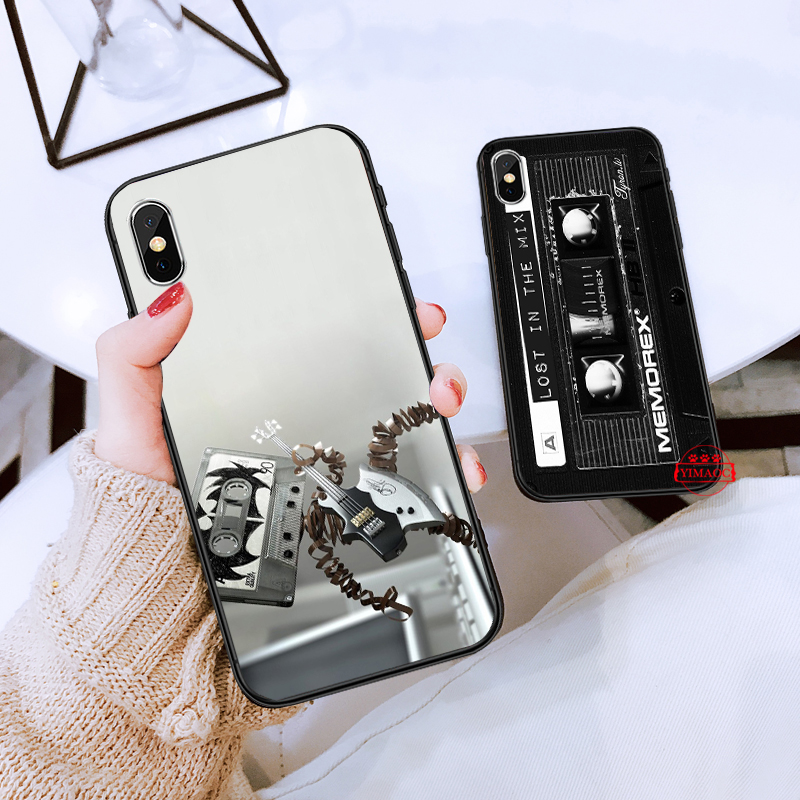 Ốp Điện Thoại Mềm Hình Băng Cassette Cổ Điển Cho Iphone 12 Mini 11 Pro Xr Xs Max