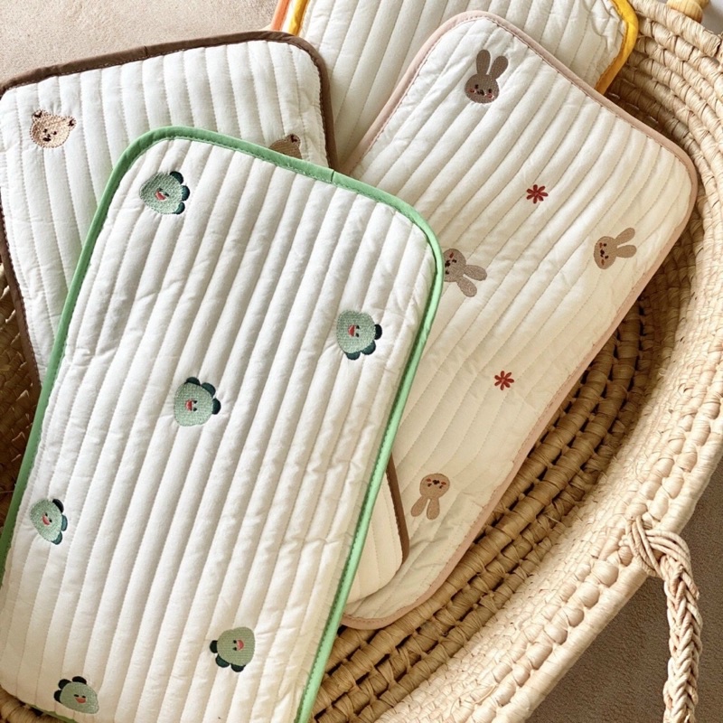 Lot đầu điều hoà Monona cho bé chất liệu cotton xuất Hàn thoáng mát, thấm hút mồ hôi tốt cho bé