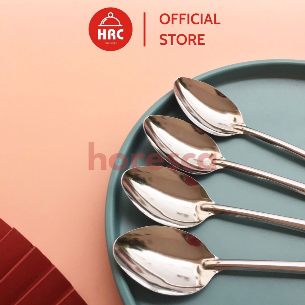 Thìa inox cán dài, muỗng inox siêu rẻ 18.7cm súp Sài Gòn rẻ