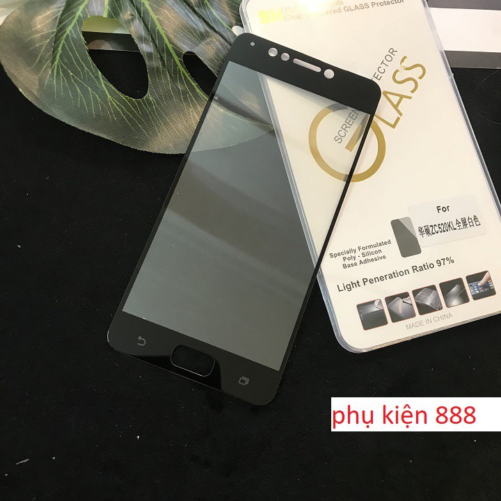 Miếng dán kính cường lực Asus ZenFone 4 Max ZC520KL Full màn Glass - CL216