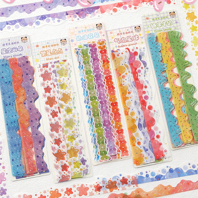 Bộ 20 Tờ Băng Keo Họa Tiết Ngôi Sao Kawaii Kẹo