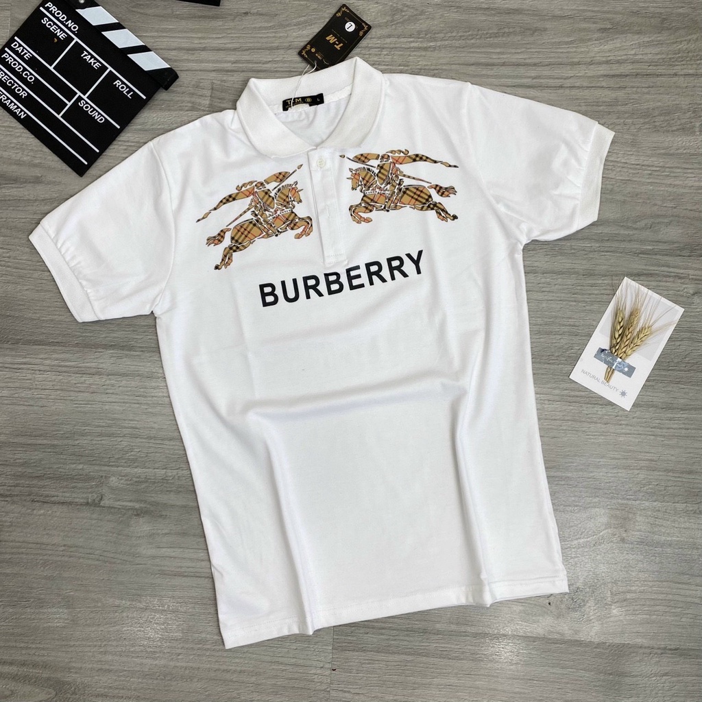 Áo thun nam ngắn tay cổ polo in thêu logo BBR sang trọng vải cotton 100% mềm mịn co giãn form regular VBSHO0012