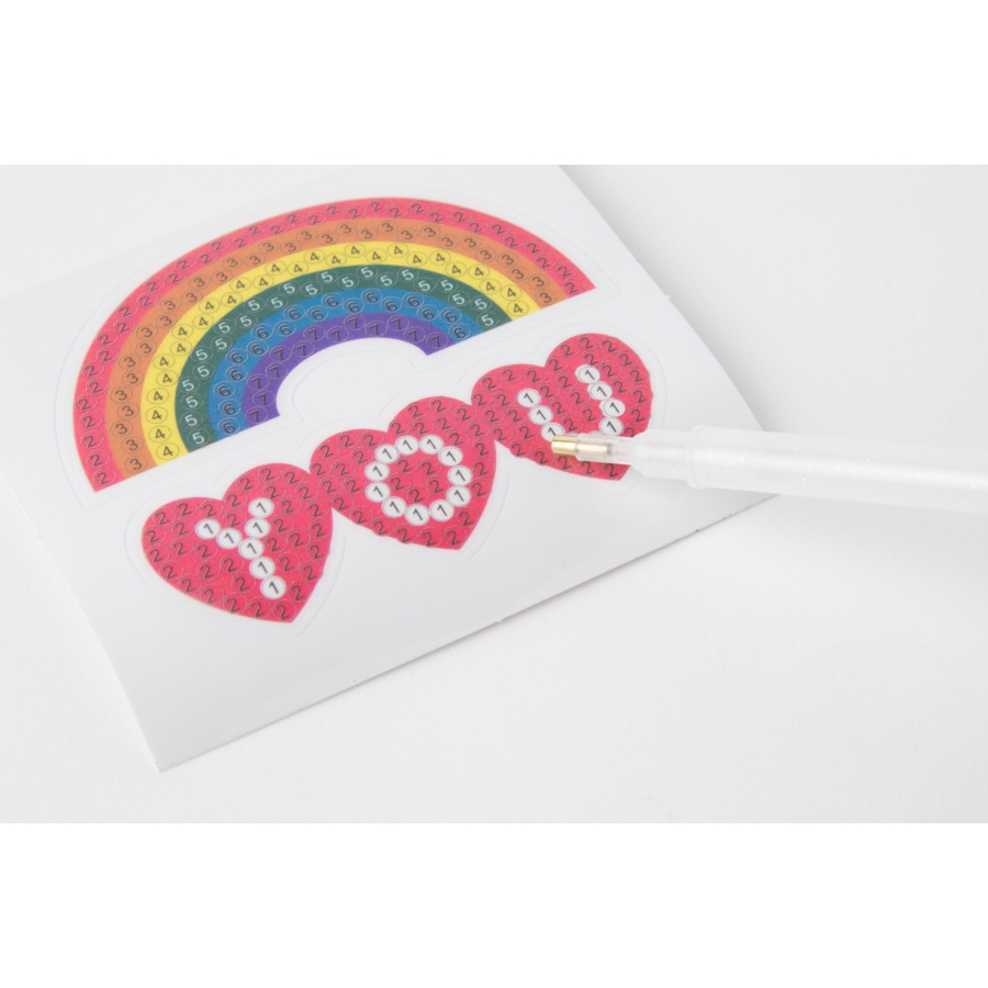 Sticker Đính Đá ARTBOX Hàn Quốc Hình Cầu Vồng